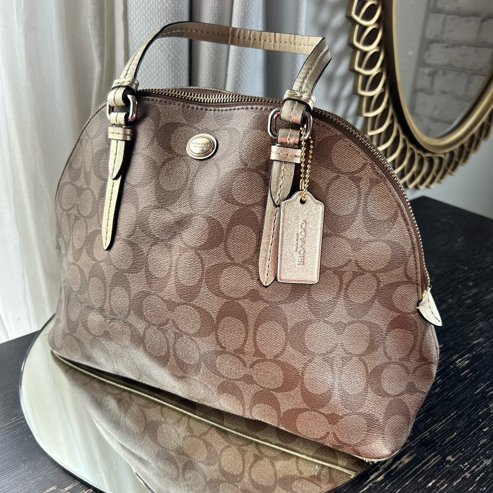 Vintage Coach Half Moon shape Handbag